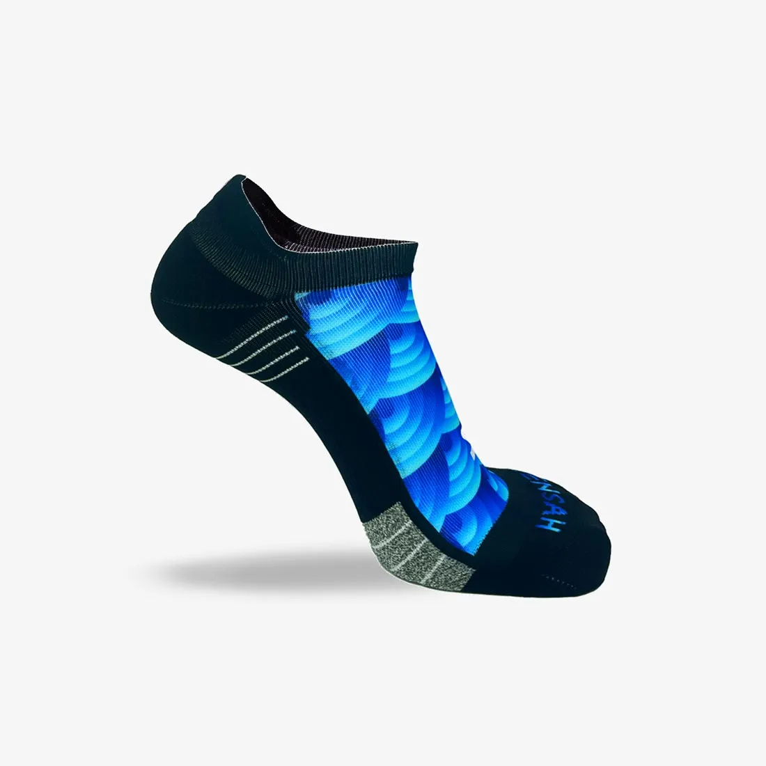 Abstract Wavebows Running Socks (No Show) sold by Zensah product image thumbnail 3
