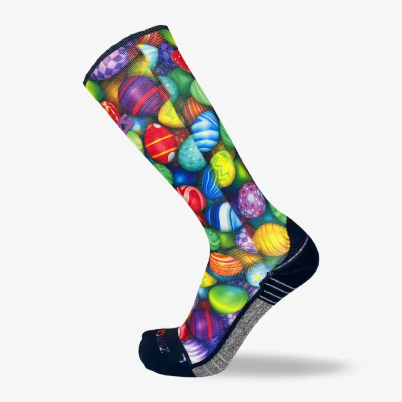 Multi-Colored Eggs Compression Socks (Knee-High) sold by Zensah