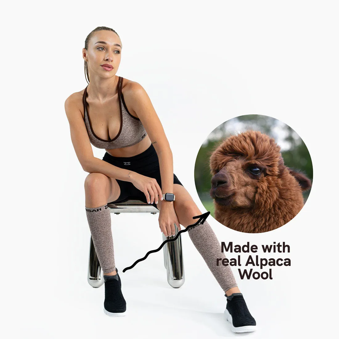 Alpaca Tab Running Socks (No Show) sold by Zensah product image thumbnail 3