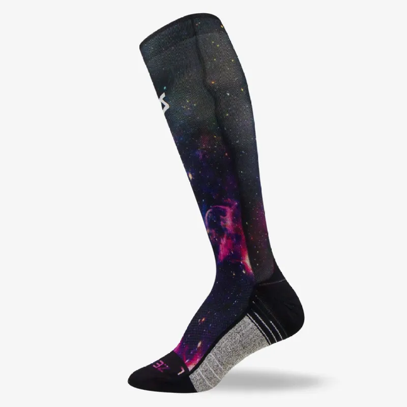 Space Nebula Compression Socks (Knee-High) sold by Zensah