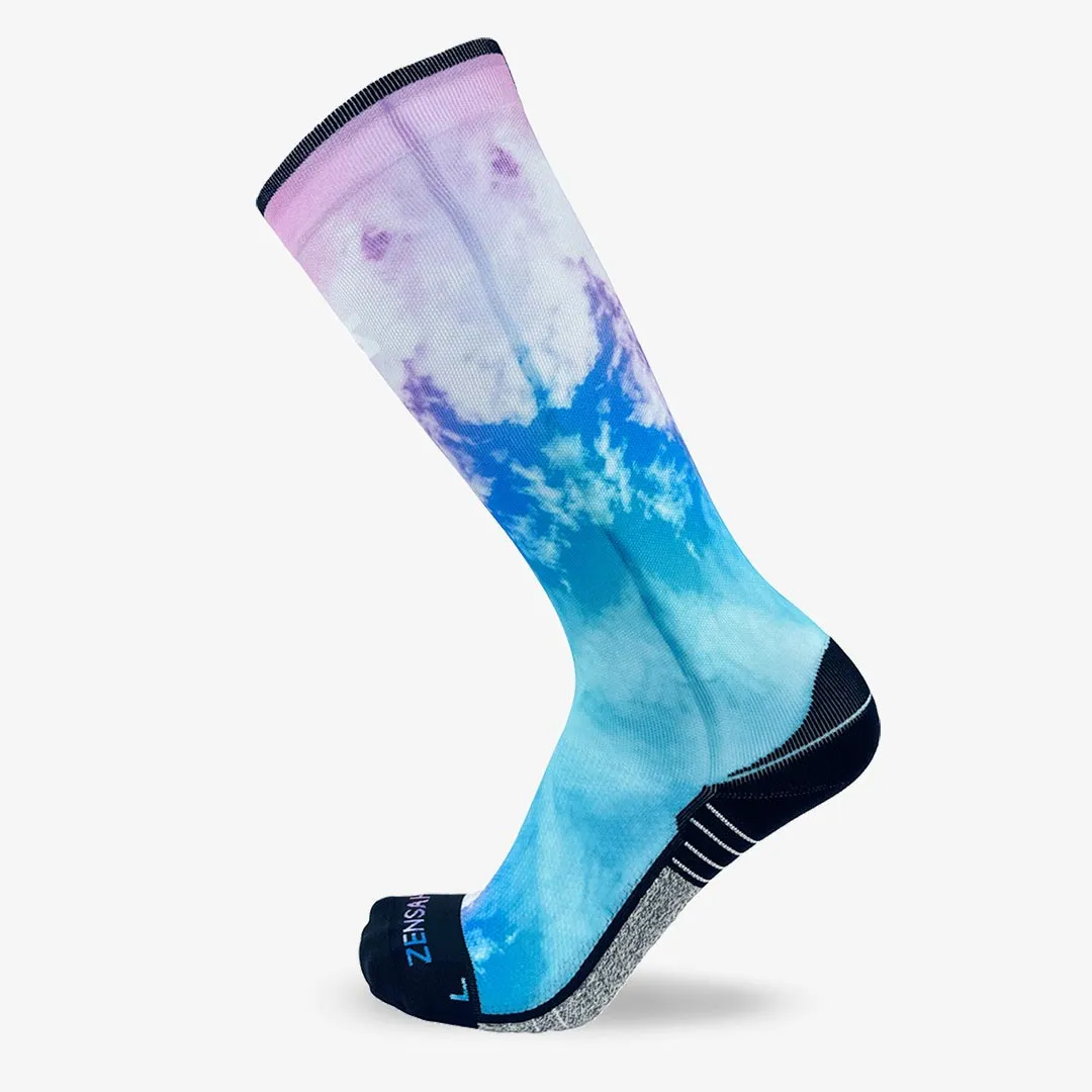 Colorful Clouds Compression Socks (Knee-High) sold by Zensah