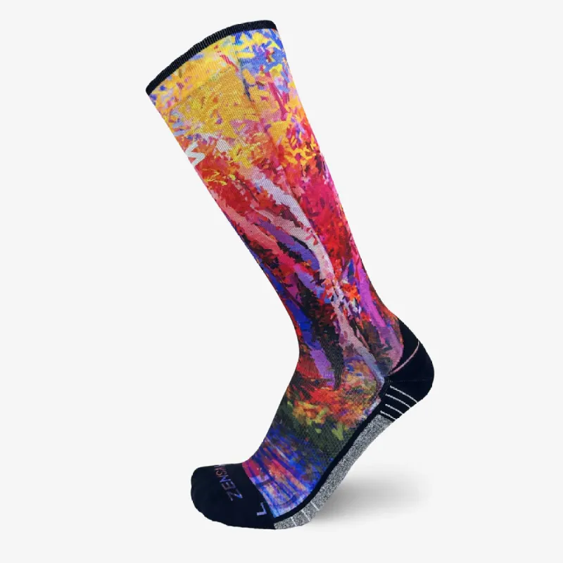Fall Trees Compression Socks (Knee-High) sold by Zensah
