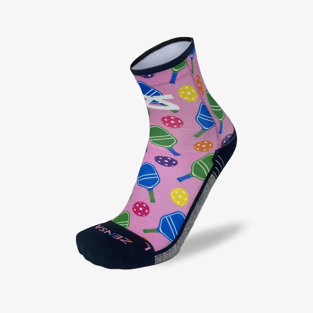 Cutesy Pickleball Running Socks (Mini-Crew) sold by Zensah product image thumbnail 2