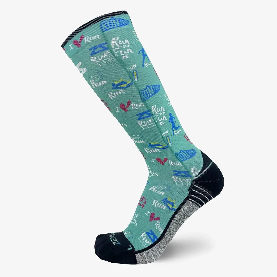 Running Motivation Compression Socks (Knee-High) sold by Zensah