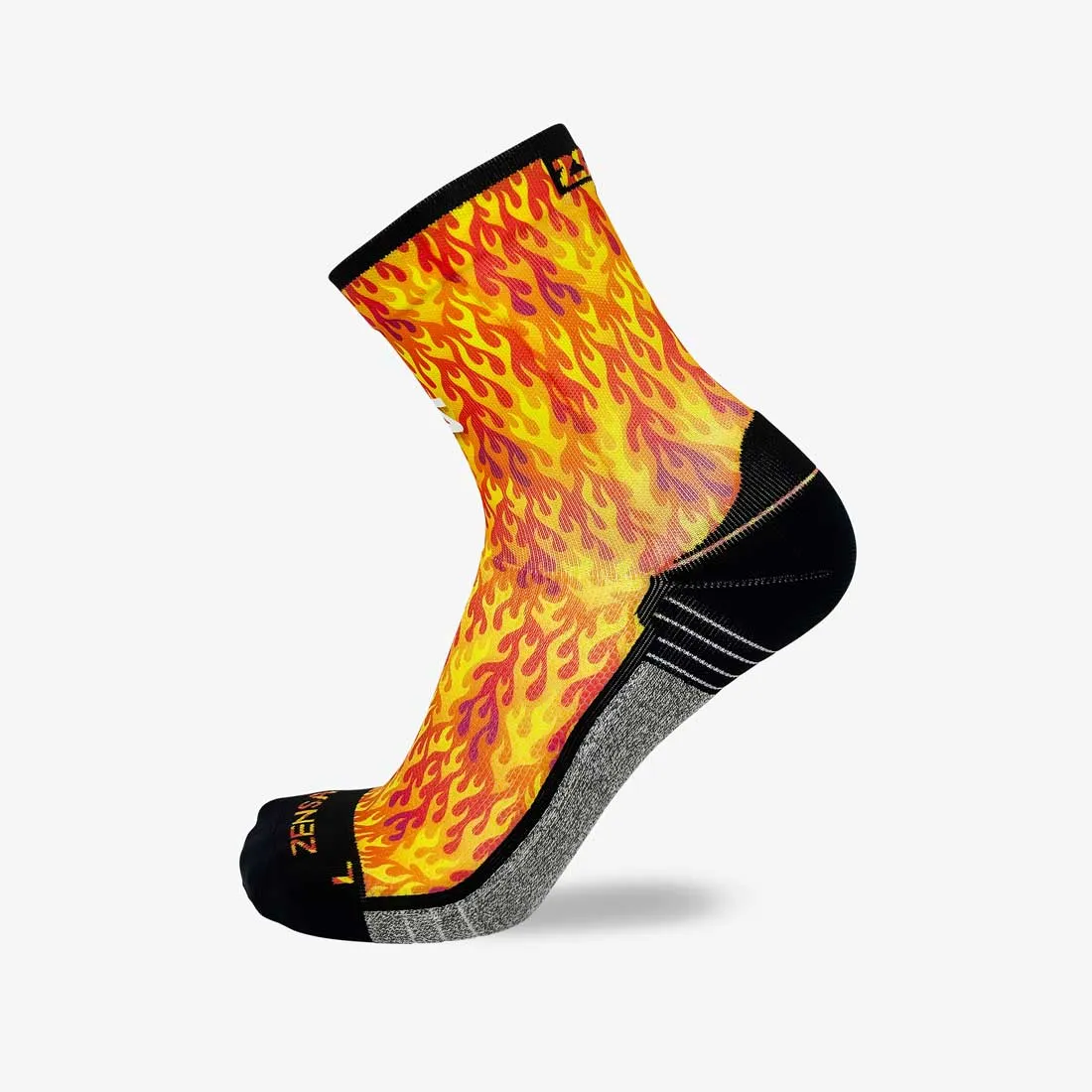 Flames Socks (Mini-Crew) sold by Zensah