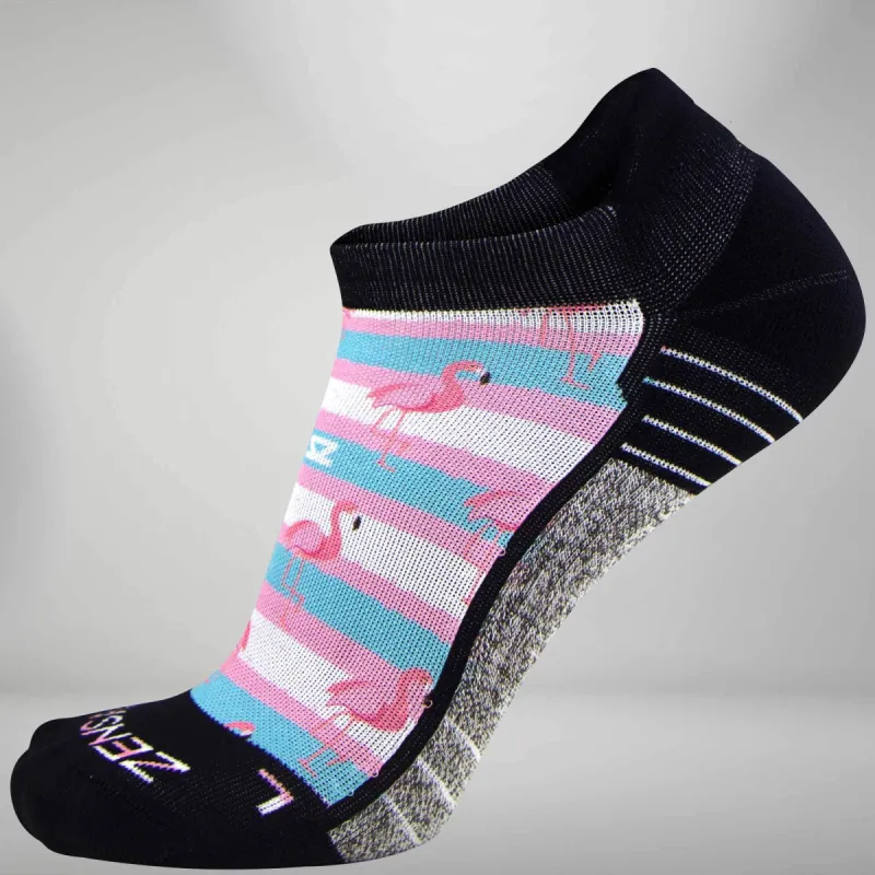 Summer Flamingo Socks (No-Show) sold by Zensah