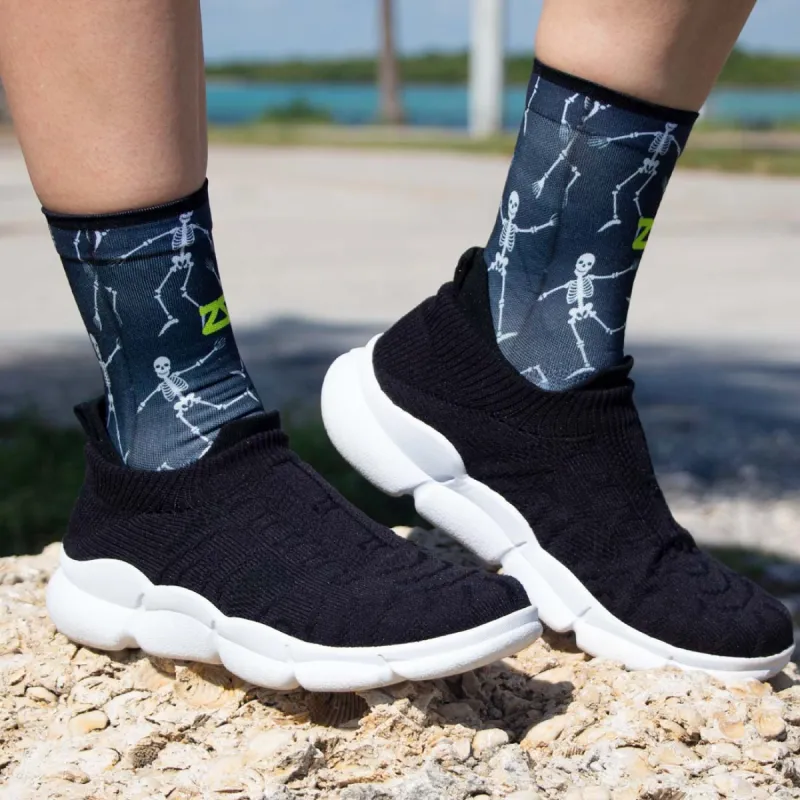 Skeletons Socks (Mini-Crew) sold by Zensah