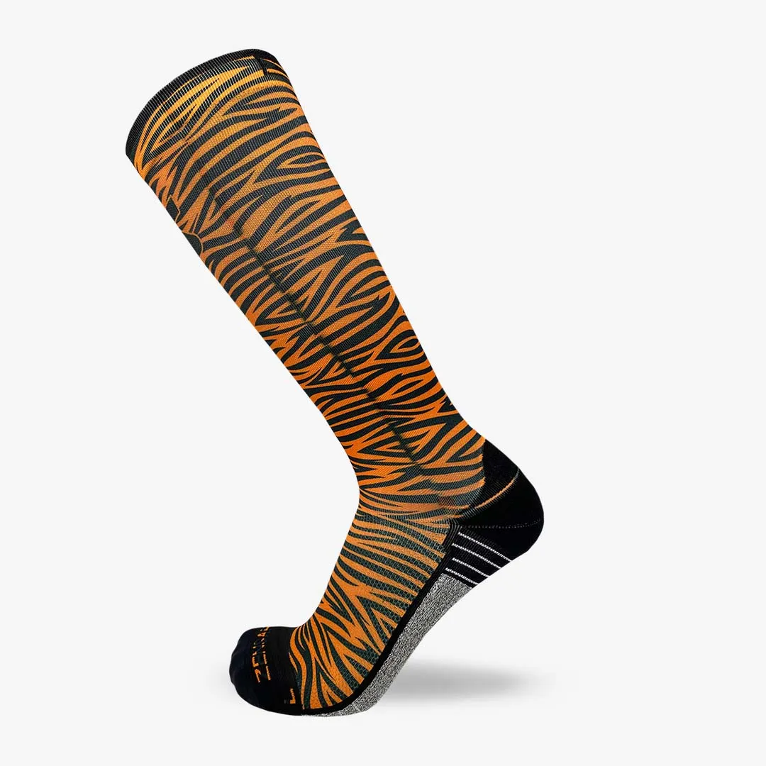 Tiger Print Compression Socks (Knee-High) sold by Zensah