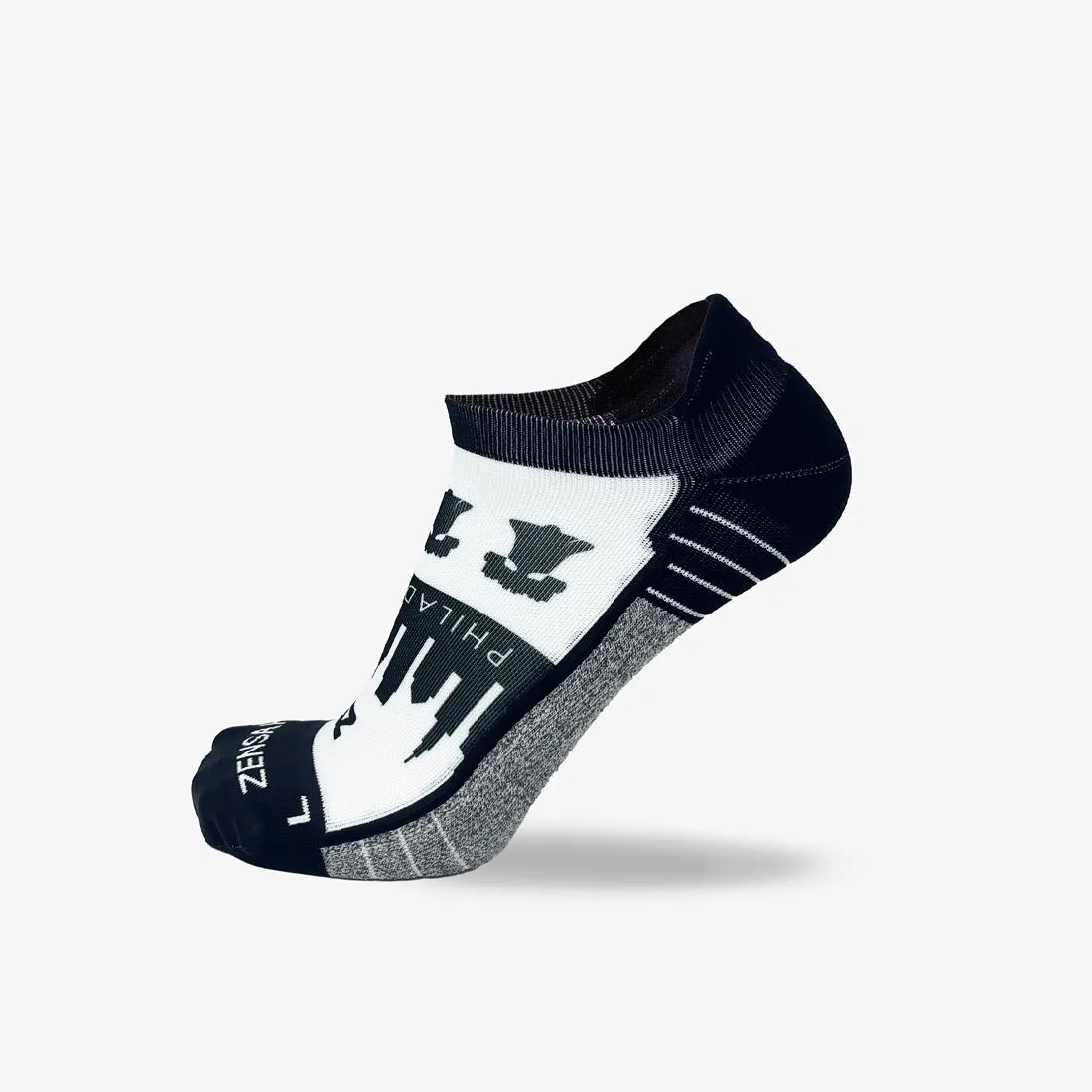 Philadelphia Skyline Running Socks (No Show) sold by Zensah