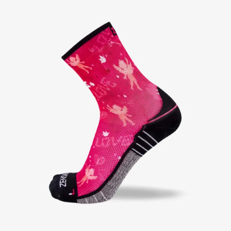 Cupid Doodle Valentine's Socks (Mini Crew) sold by Zensah