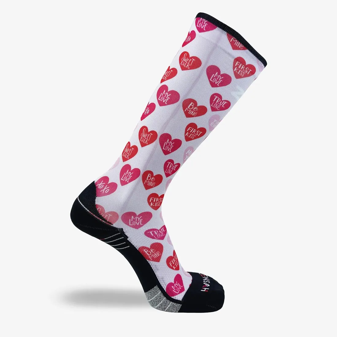 Heart Phrases Compression Socks (Knee-High) sold by Zensah product image thumbnail 3