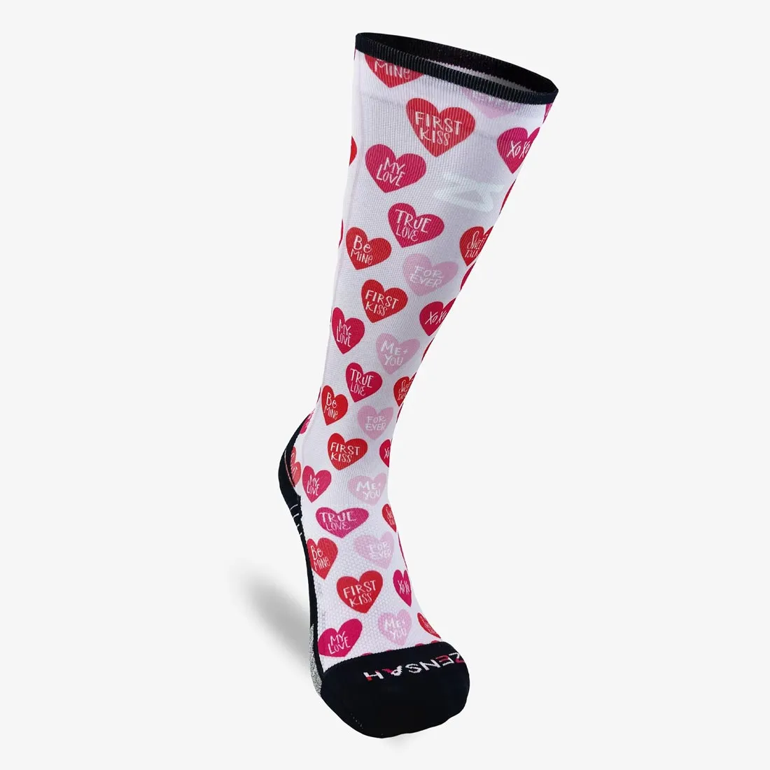 Heart Phrases Compression Socks (Knee-High) sold by Zensah product image thumbnail 2