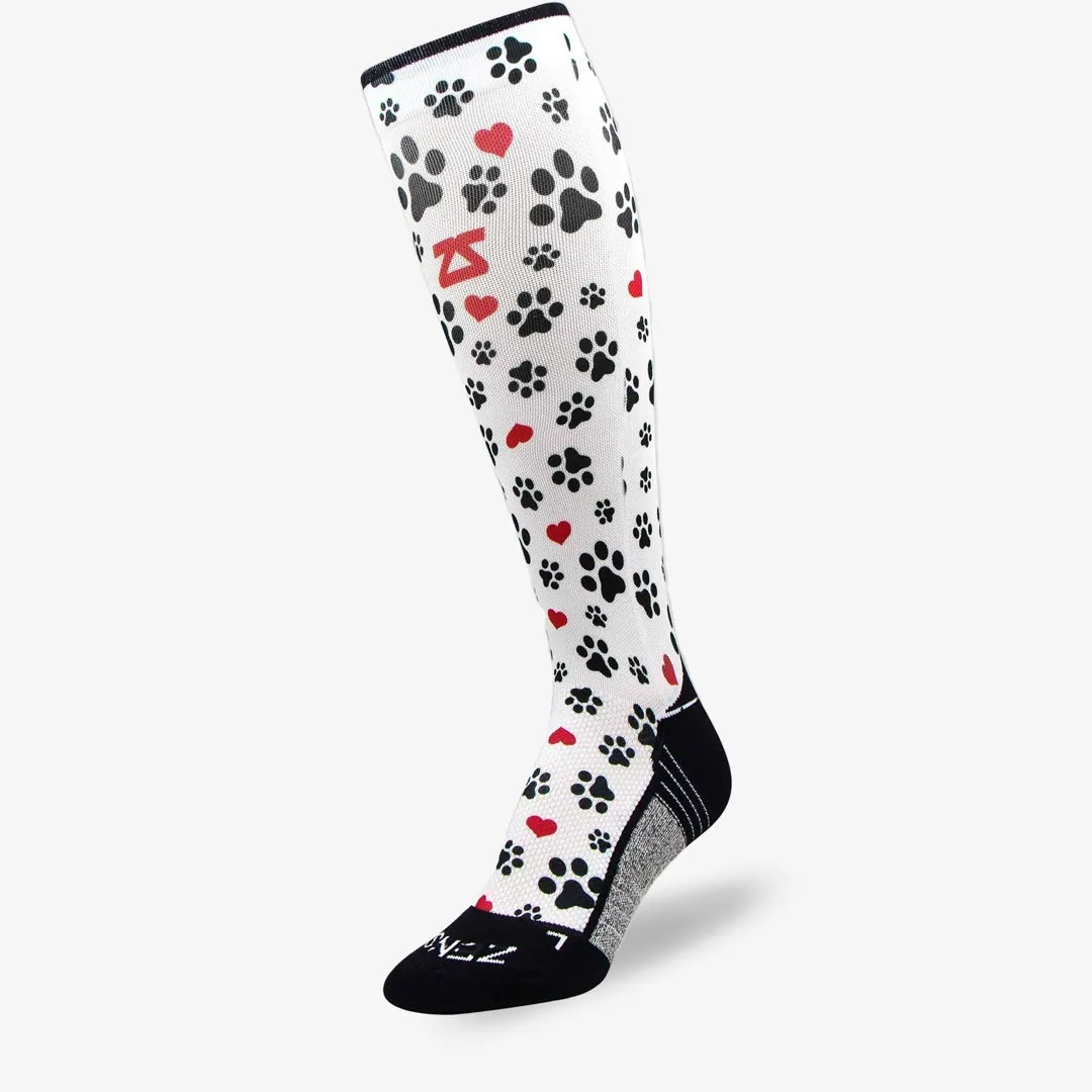 Paw Prints Compression Socks (Knee-High) sold by Zensah