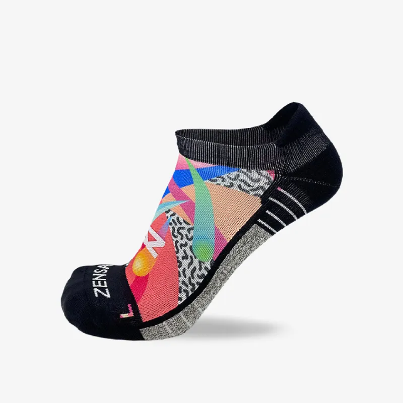 Retro Shapes Running Socks (No Show) sold by Zensah