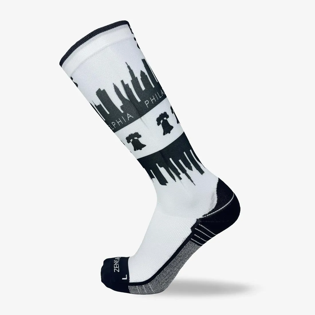Philadelphia Skyline Compression Socks (Knee-High) sold by Zensah