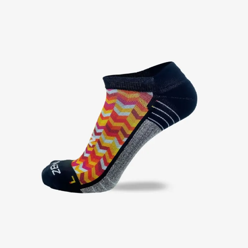 Chevrons Running Socks (No Show) sold by Zensah