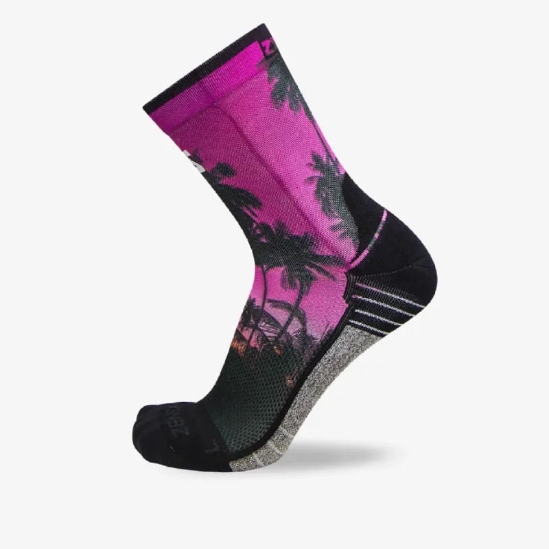 Tropical Palm Trees Socks (Mini-Crew) sold by Zensah