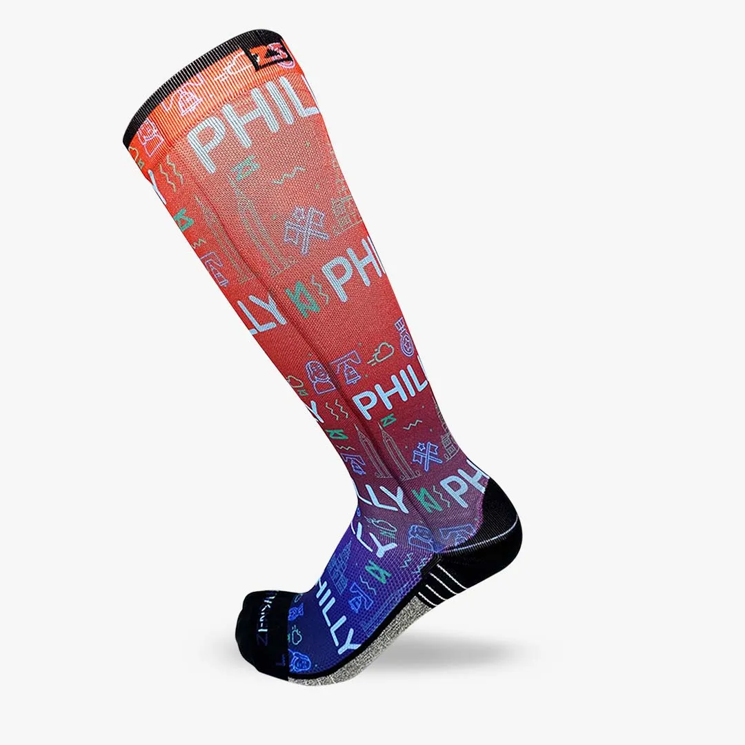 Neon Philly Compression Socks (Knee-High) sold by Zensah