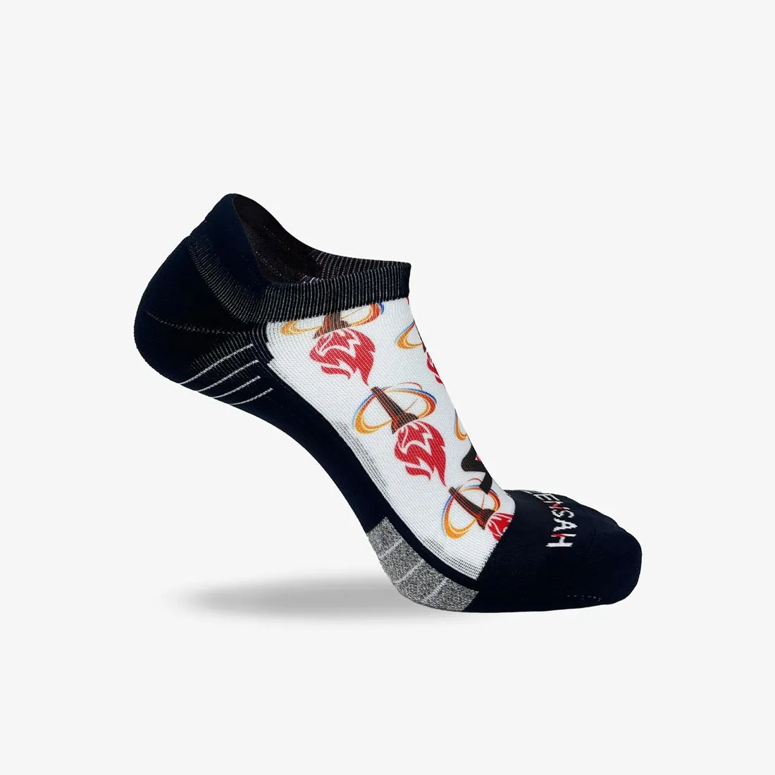 Flaming Torches Running Socks (No Show) sold by Zensah product image thumbnail 3