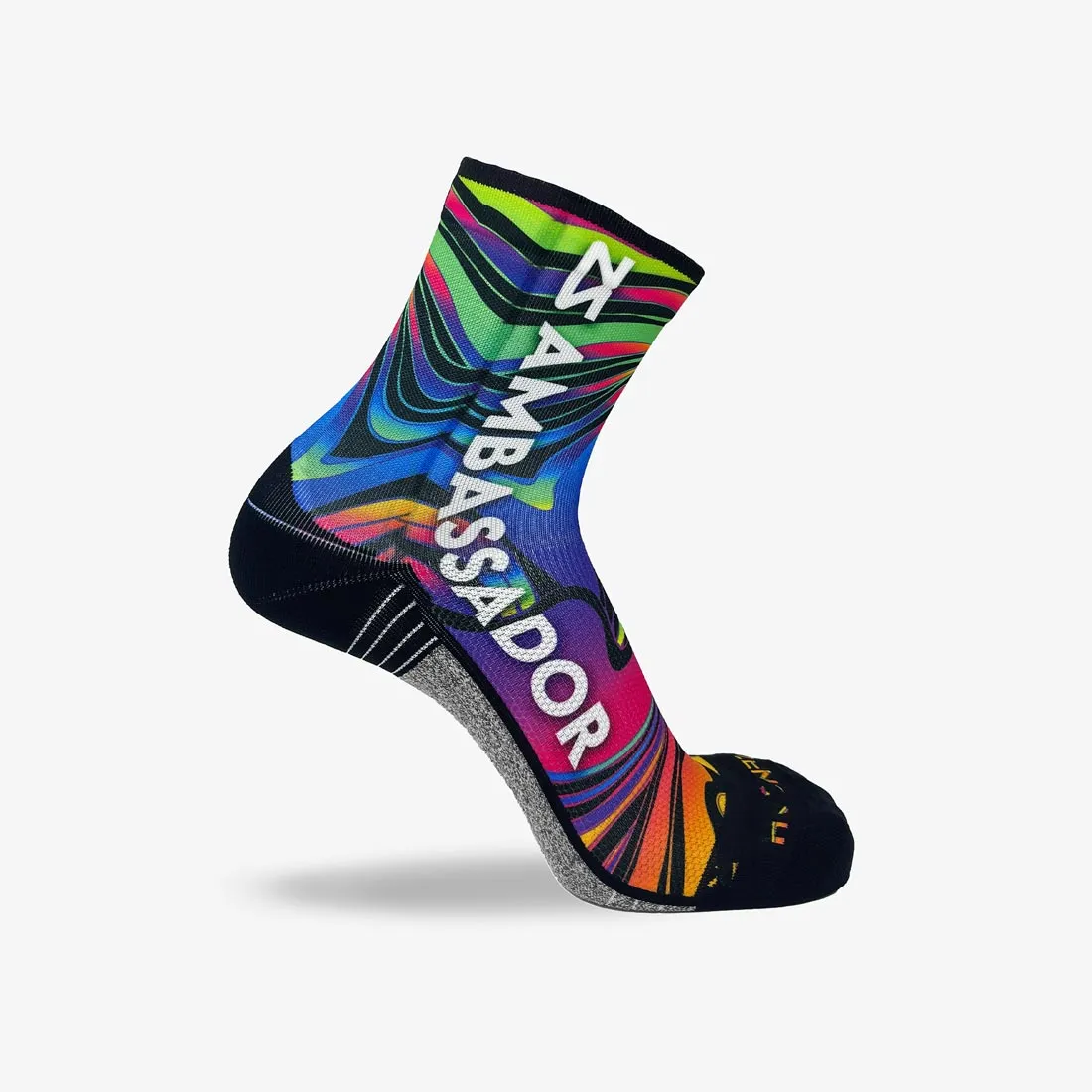 2024 Rainbow Swirls Ambassador Socks (Mini-Crew) sold by Zensah product image thumbnail 4