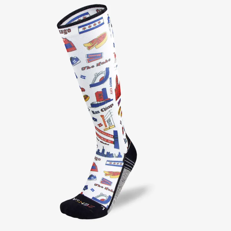 Chicago Doodle Compression Socks (Knee-High) sold by Zensah