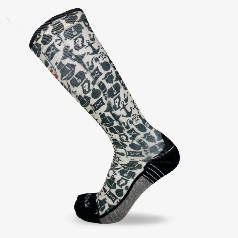 Pirate Vibes Compression Socks (Knee-High) sold by Zensah
