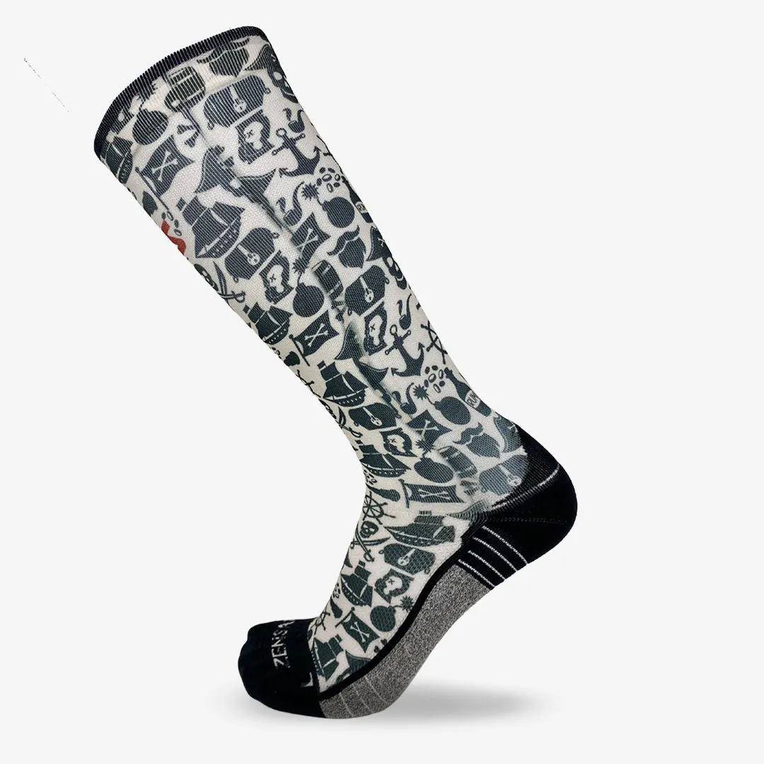 Pirate Vibes Compression Socks (Knee-High) sold by Zensah