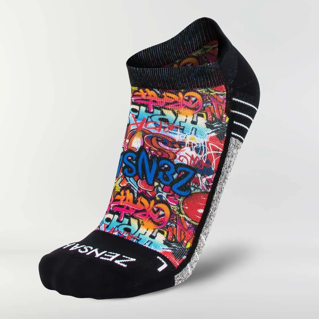 Street Art Running Socks (No Show) sold by Zensah