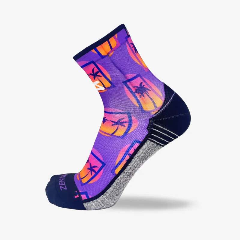 Retro Palms Socks (Mini-Crew) sold by Zensah