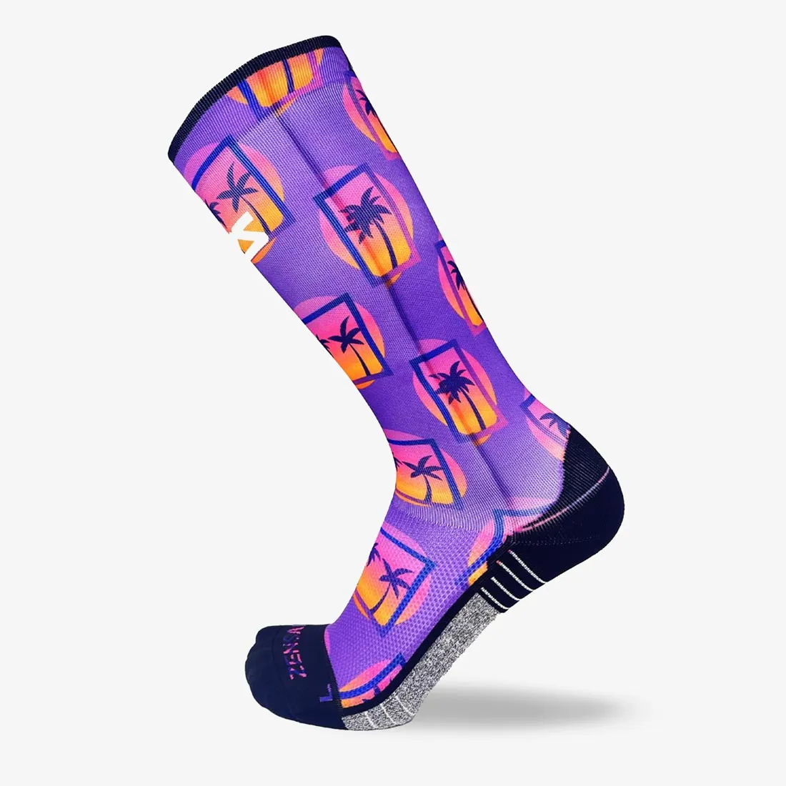Retro Palms Compression Socks (Knee-High) sold by Zensah