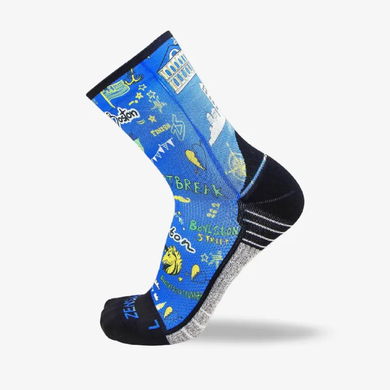 Boston Doodle 2.0 Socks (Mini-Crew) sold by Zensah