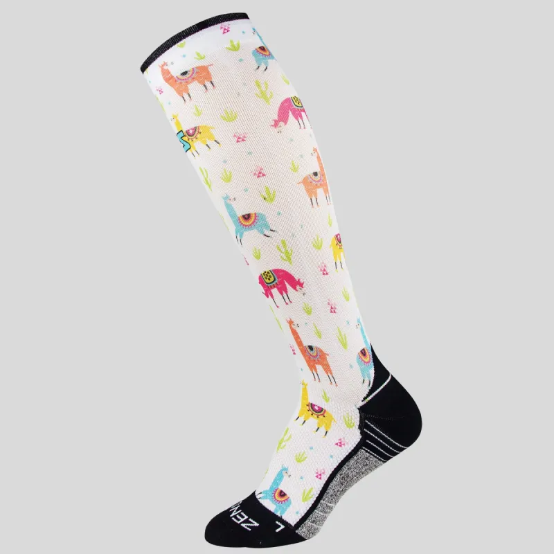 Llamas Compression Socks (Knee-High) sold by Zensah