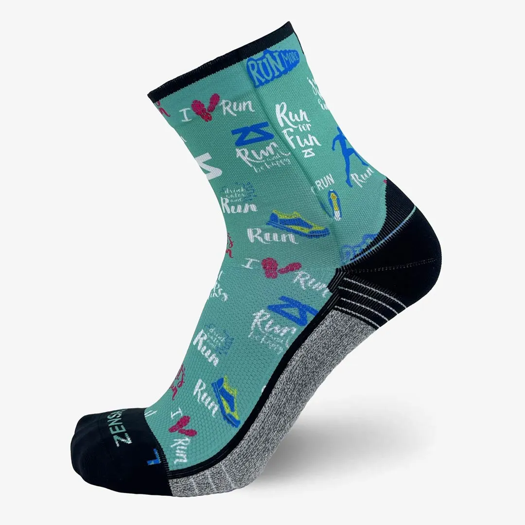 Running Motivation Socks (Mini-Crew) sold by Zensah