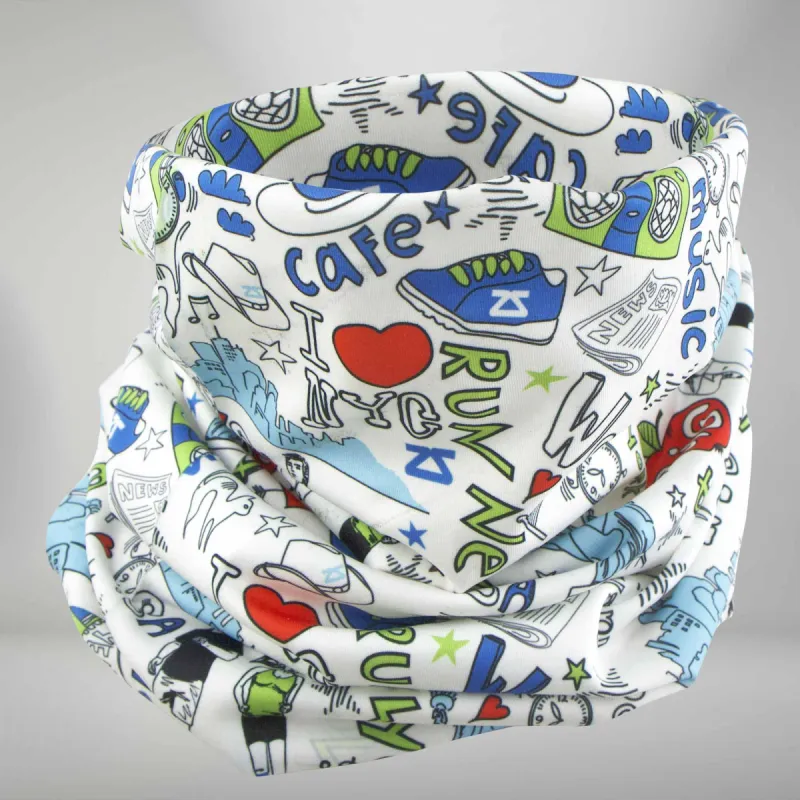 New York Doodle Multi-Use Neck Gaiter & Headwear sold by Zensah