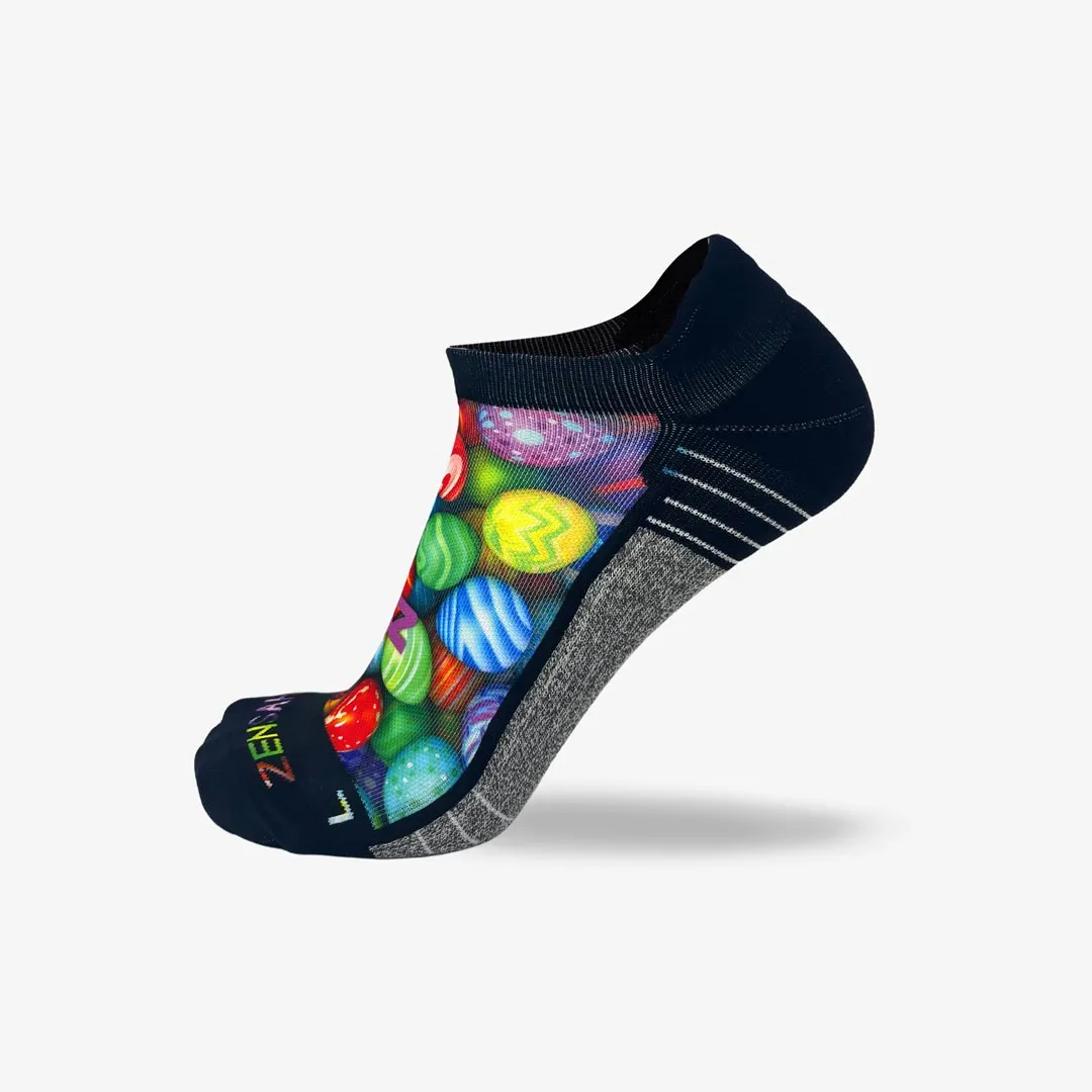 Multi-Colored Eggs Running Socks (No Show) sold by Zensah