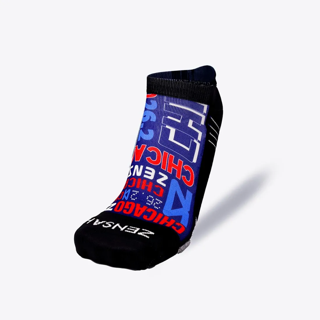 Busy Chicago Running Socks (No Show) sold by Zensah product image thumbnail 2