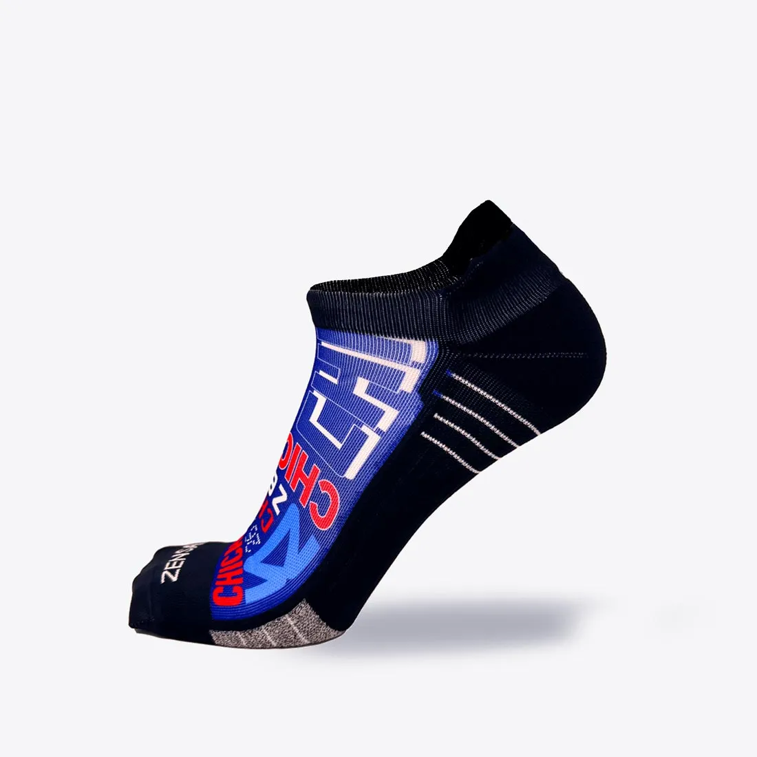 Busy Chicago Running Socks (No Show) sold by Zensah