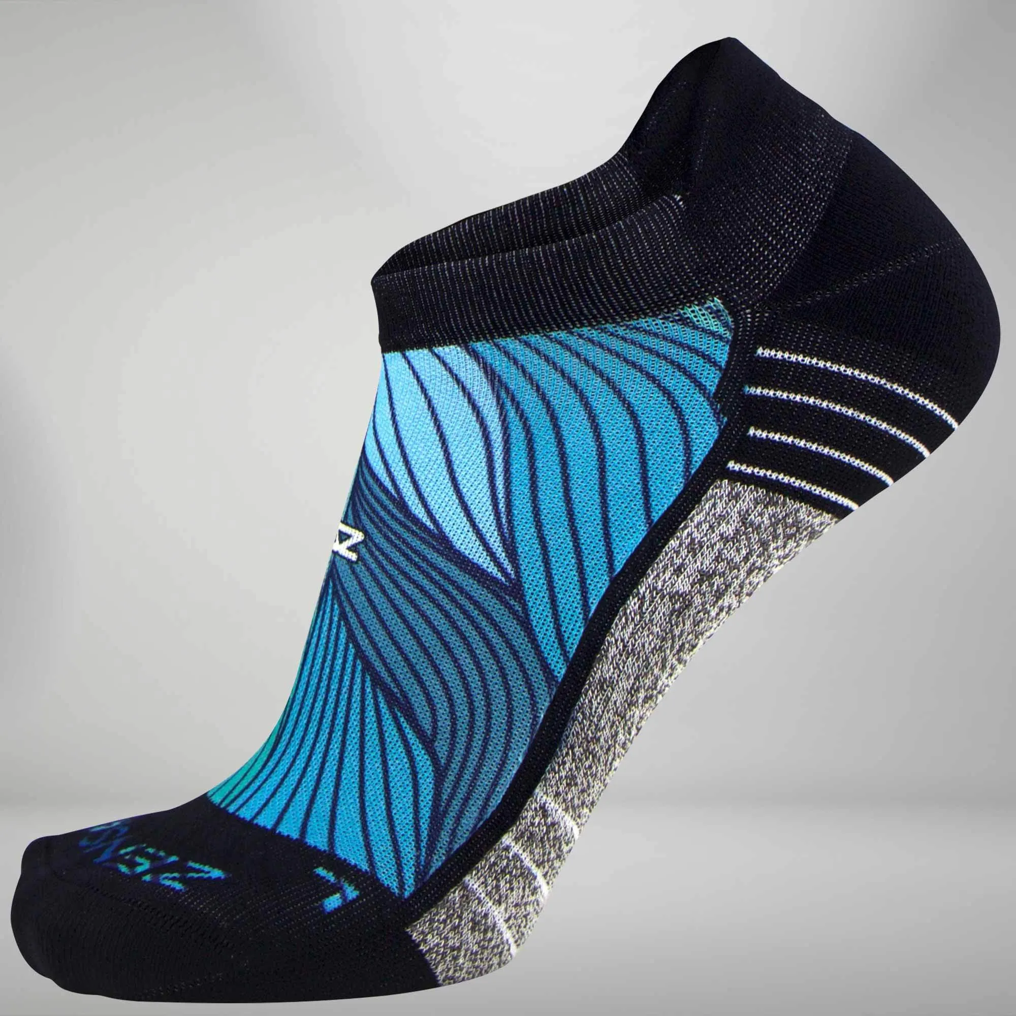 Abstract Waves Socks (No Show) sold by Zensah