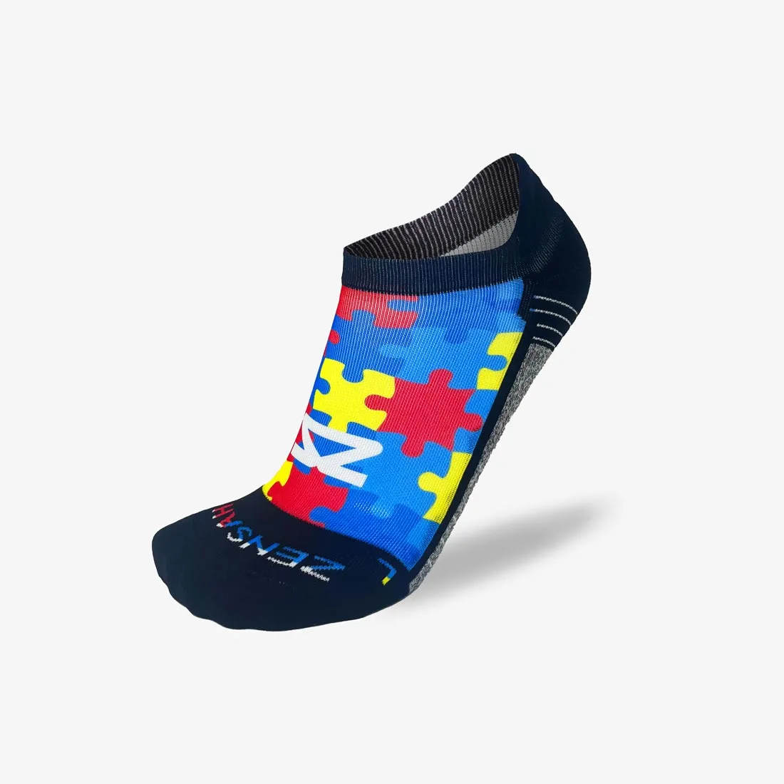 Zensah x Autism Awareness Running Socks (No Show) sold by Zensah product image thumbnail 2
