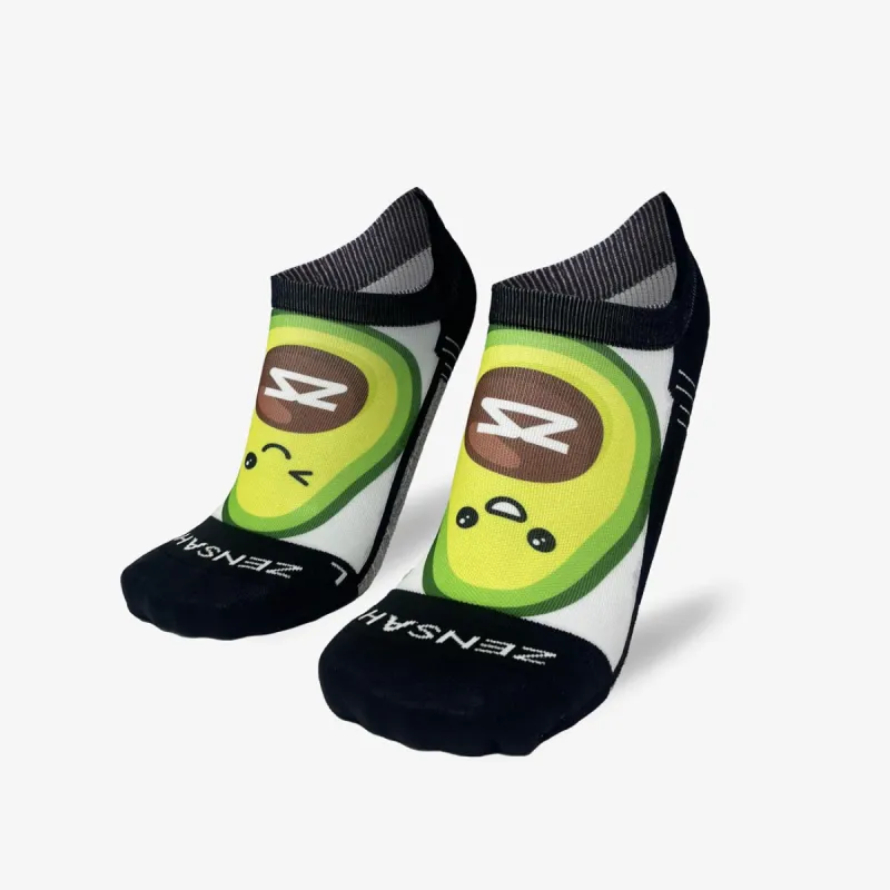 Large Avocado Running Socks (No Show) sold by Zensah
