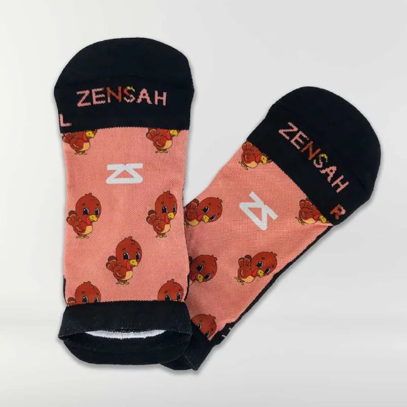 Cute Turkeys Running Socks (No Show) sold by Zensah