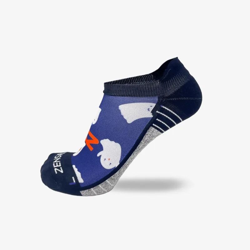 Cute Ghosts Running Socks (No Show) sold by Zensah