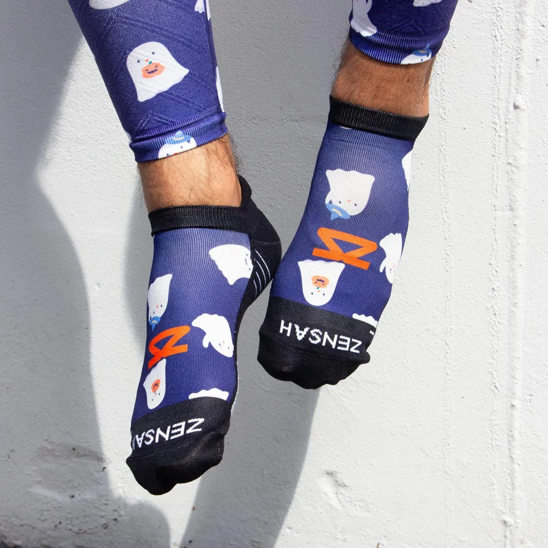 Cute Ghosts Running Socks (No Show) sold by Zensah product image thumbnail 2