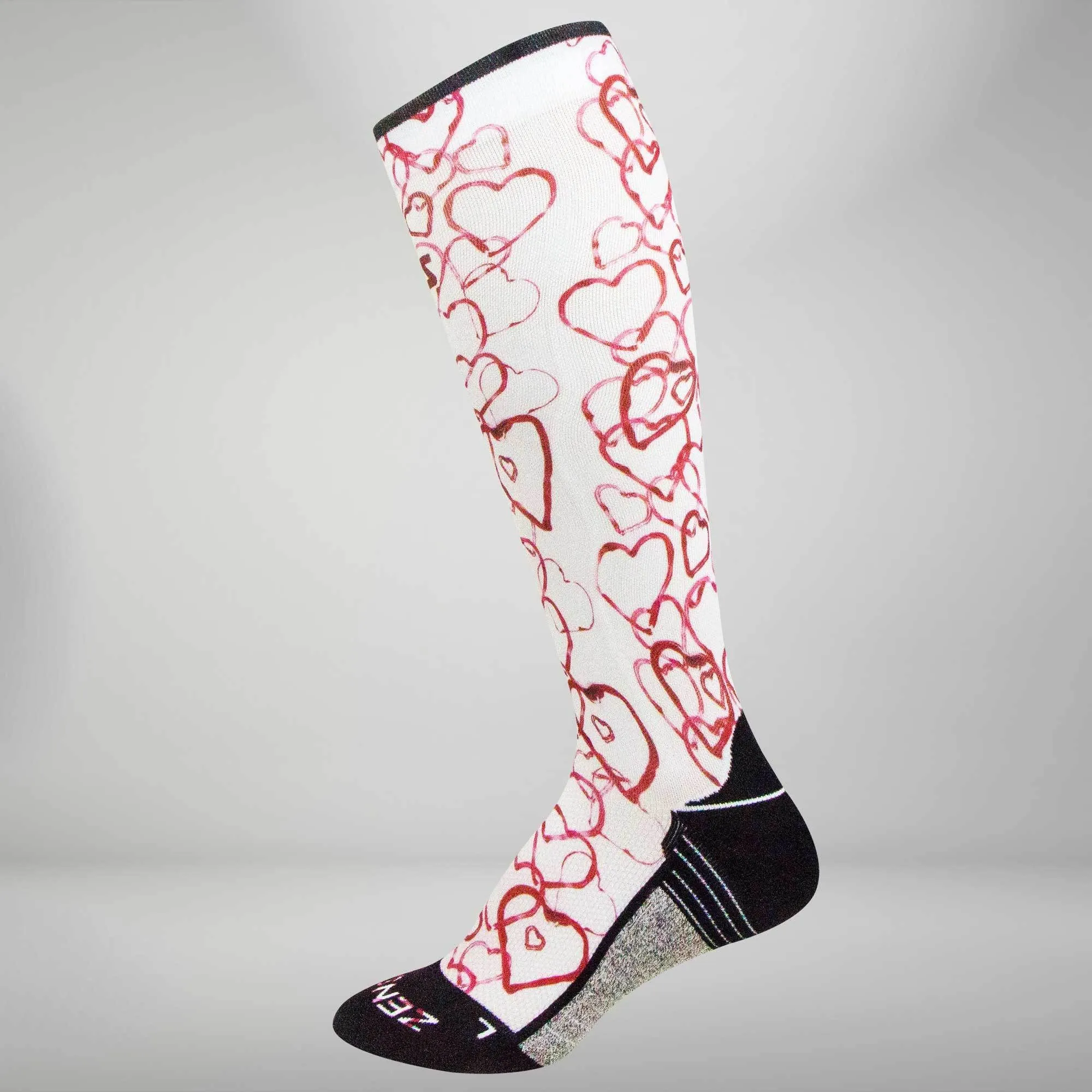 Abstract Hearts Compression Socks (Knee-High) sold by Zensah product image thumbnail 2