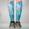 Abstract Waves Compression Leg Sleeves sold by Zensah