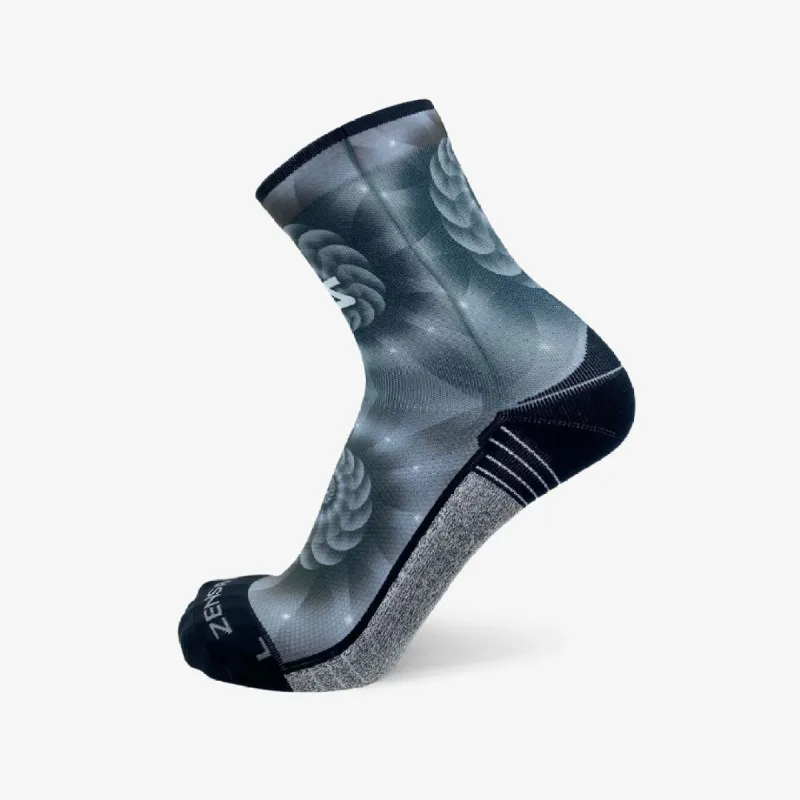 Fibonacci Spiral Socks (Mini-Crew) sold by Zensah