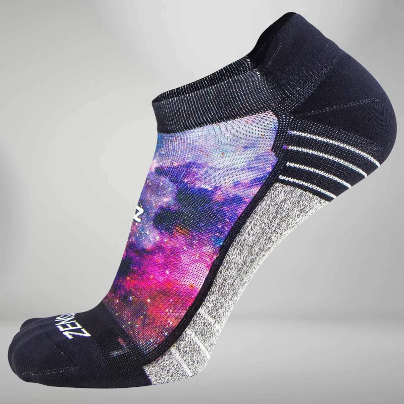 Space Nebula Socks (No Show) sold by Zensah