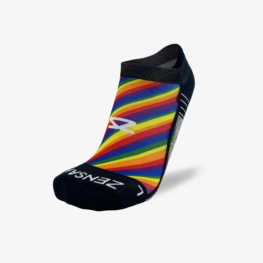 Rainbow Flag Running Socks (No Show) sold by Zensah product image thumbnail 2