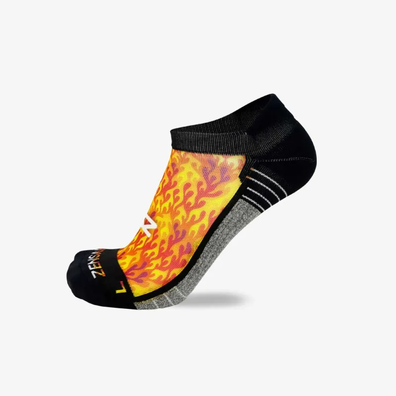 Flames Running Socks (No Show) sold by Zensah