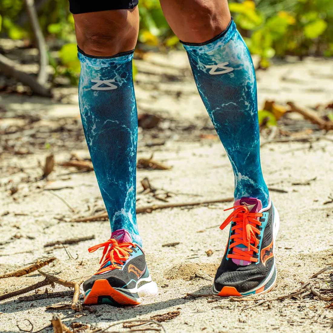 Ocean Compression Socks (Knee-High) sold by Zensah
